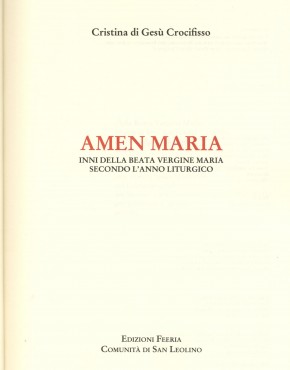 Amen Maria - prima pagina