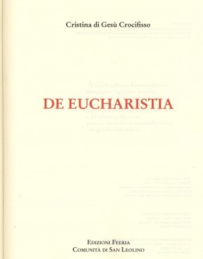 De Eucharistia - prima pagina